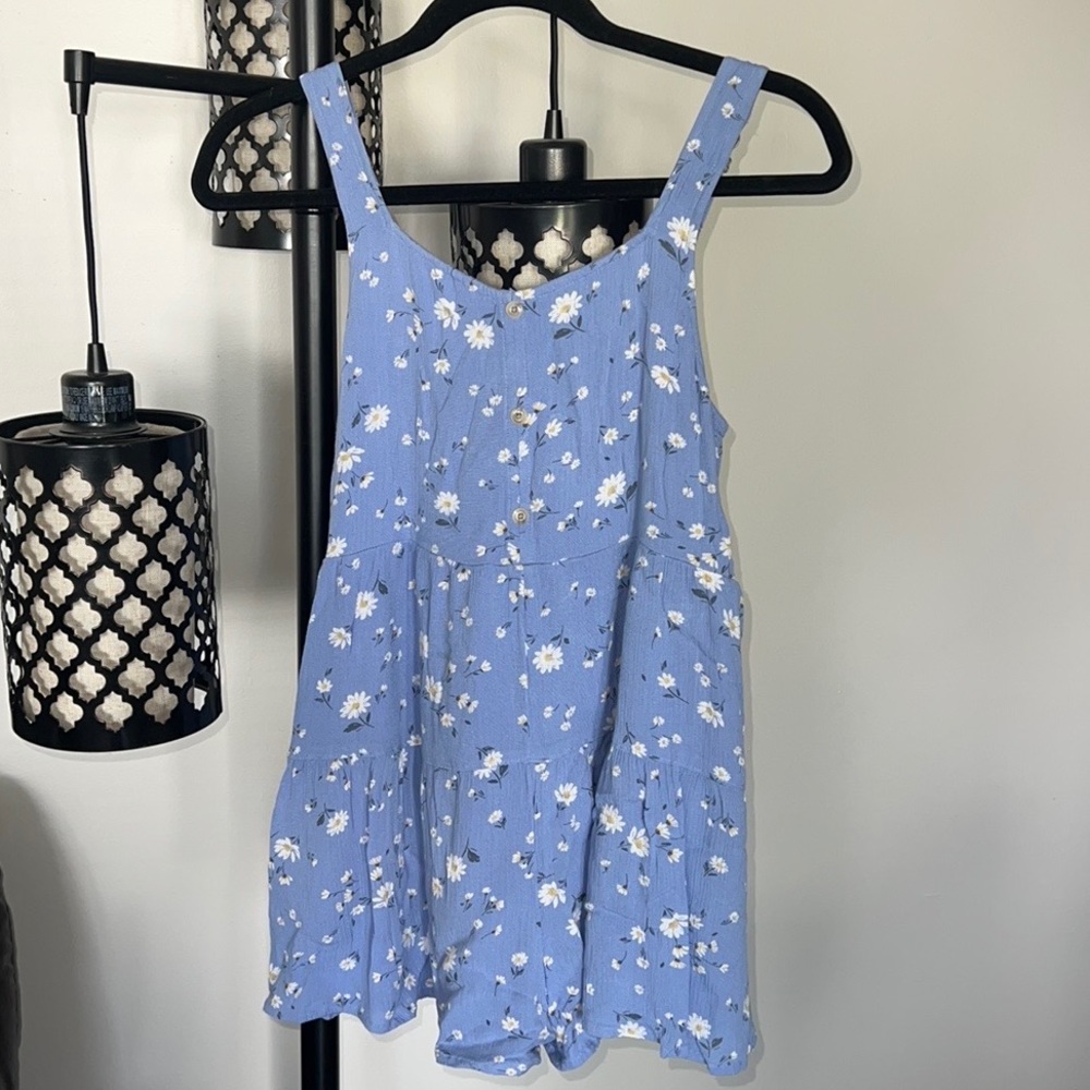 Abercrombie Kids Girls Floral Shorts Romper Size 13 / 14 EUC